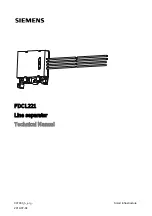 Siemens FDCL221 Technical Manual preview