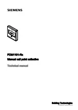 Siemens FDM1101-Rx Technical Manual preview