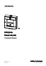 Siemens FDM223-Ex Technical Manual preview