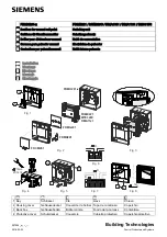 Siemens FDMH291 Series Installation Manual preview