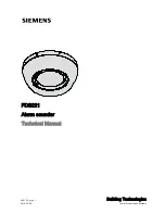 Siemens FDS221-R Technical Manual preview