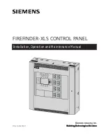 Preview for 1 page of Siemens FIREFINDER-XLS Installation, Operation And Maintenance Manual