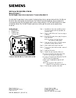 Siemens FS-DACT Installation Instructions preview