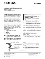 Siemens FS-MSM Installation And Wiring Instructions preview