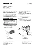 Siemens FS-TRI-M Installation Instructions предпросмотр