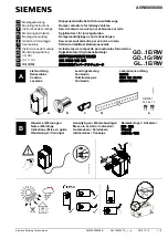 Предварительный просмотр 1 страницы Siemens GD Series Mounting Instructions