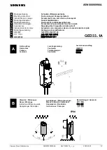 Siemens GED33 Series Mounting Instructions предпросмотр