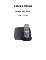 Siemens Gigaset 4010 Micro Service Manual preview