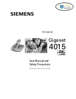 Предварительный просмотр 1 страницы Siemens Gigaset 4015 User Manual