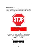 Предварительный просмотр 2 страницы Siemens Gigaset 4015 User Manual