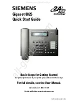 Siemens Gigaset 8825 Quick Start Manual preview