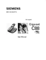 Preview for 1 page of Siemens GIGASET C88 User Manual