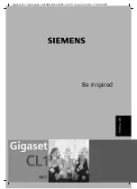 Preview for 113 page of Siemens Gigaset CL1 Manual