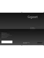 Предварительный просмотр 1 страницы Siemens Gigaset E49H User Manual