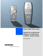 Предварительный просмотр 1 страницы Siemens Gigaset Gigaset S1 Operating Manual