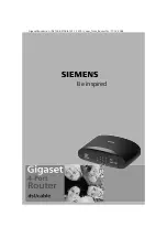 Siemens Gigaset Optical LAN Adapter Duo Owner'S Manual preview