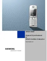 Предварительный просмотр 1 страницы Siemens Gigaset S2 HiPath 4000 Operating Manual