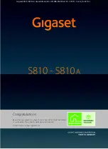 Siemens Gigaset S810 User Manual preview