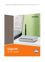 Предварительный просмотр 1 страницы Siemens Gigaset SE361 WLAN Instruction Manual