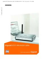 Предварительный просмотр 1 страницы Siemens gigaset SE551 Owner'S Manual