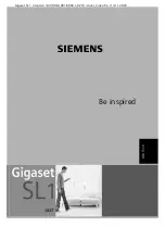 Siemens Gigaset SL1 professional Manual предпросмотр