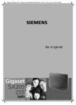 Предварительный просмотр 1 страницы Siemens Gigaset SX205isdn Manual