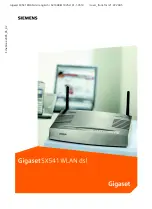 Siemens Gigaset SX541 WLAN dsl Manual предпросмотр