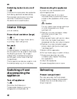 Preview for 40 page of Siemens GS..D SERIES Instructions For Use Manual