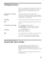 Preview for 33 page of Siemens HB 365.60 Instruction Manual