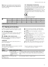 Preview for 21 page of Siemens HB.78.C.6B User Manual And Installation Instructions