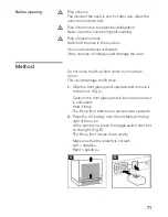 Предварительный просмотр 71 страницы Siemens HB 78P.70 Instructions For Use Manual