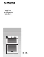 Siemens HB 905 Series Installation And Operating Instructions Manual предпросмотр