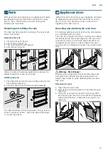 Предварительный просмотр 21 страницы Siemens HB173FBS0S Instruction Manual