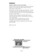 Siemens HB86K581 Instruction Manual preview