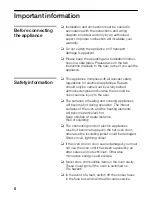 Preview for 6 page of Siemens HB870570 Instruciton Manual