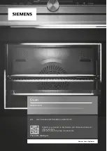 Предварительный просмотр 1 страницы Siemens HB878GB 6B Series User Manual And Installation Instructions