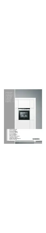 Предварительный просмотр 1 страницы Siemens HB933R51 Instruction Manual