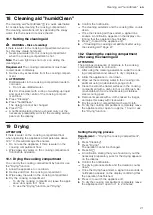 Предварительный просмотр 21 страницы Siemens HB974GL.1B User Manual And Installation Instructions