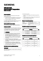 Предварительный просмотр 5 страницы Siemens HCS PM4000 Temperatur Compact Operating Instructions