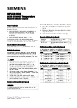 Предварительный просмотр 11 страницы Siemens HCS PM4000 Temperatur Compact Operating Instructions