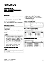 Предварительный просмотр 13 страницы Siemens HCS PM4000 Temperatur Compact Operating Instructions