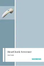 Siemens HearCheck Screener User Manual preview