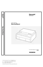 Preview for 1 page of Siemens Hematek Operating Manual