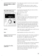 Preview for 13 page of Siemens HF 879 Series Operating Instructions Manual