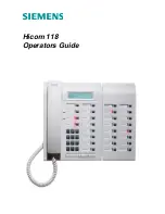 Siemens Hicom 118 Operator'S Manual preview