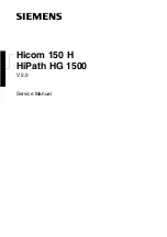 Предварительный просмотр 1 страницы Siemens hicom 150 H optiset E standard Service Manual