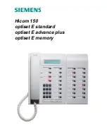 Предварительный просмотр 1 страницы Siemens Hicom 150 optiset E standard User Manual