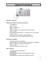 Предварительный просмотр 31 страницы Siemens Hicom 150 optiset E standard User Manual