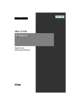 Siemens HiNet LP5100 Operation And Administration Manual preview