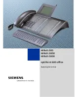 Предварительный просмотр 1 страницы Siemens HiPath 3000 V3.0 or later Gigaset M1 Professional Operating Instructions Manual